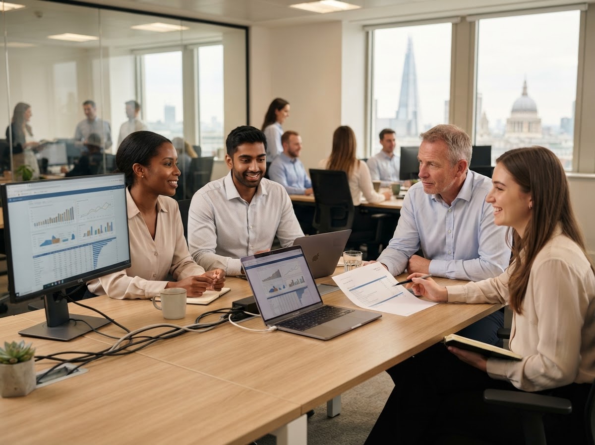 Purpose Financial LLC team reviewing AI-generated investment analysis